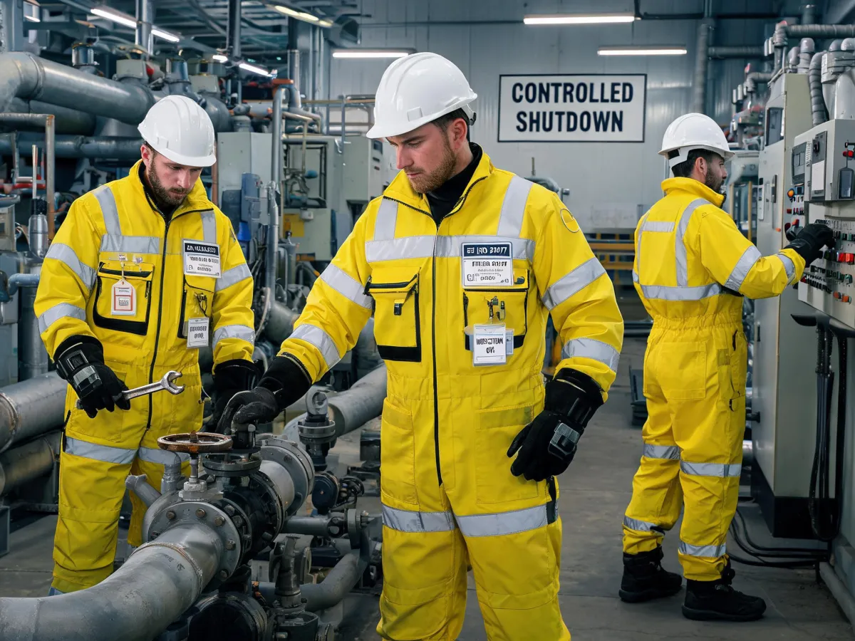 Portwest workwear crew in mixed PPE