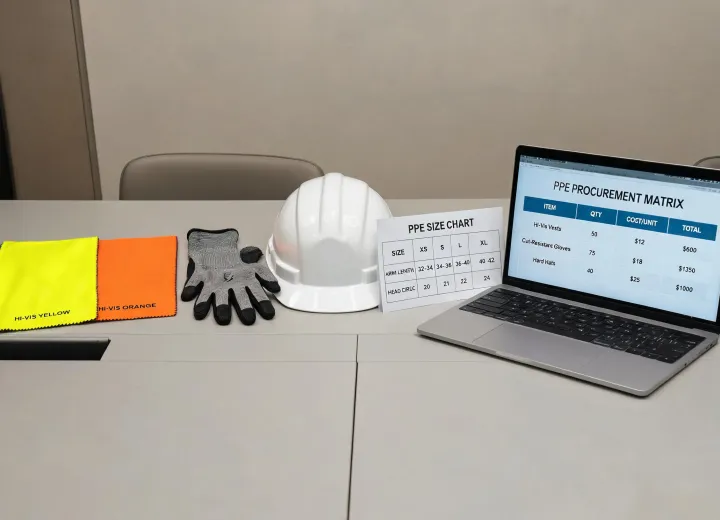 PPE service planning table